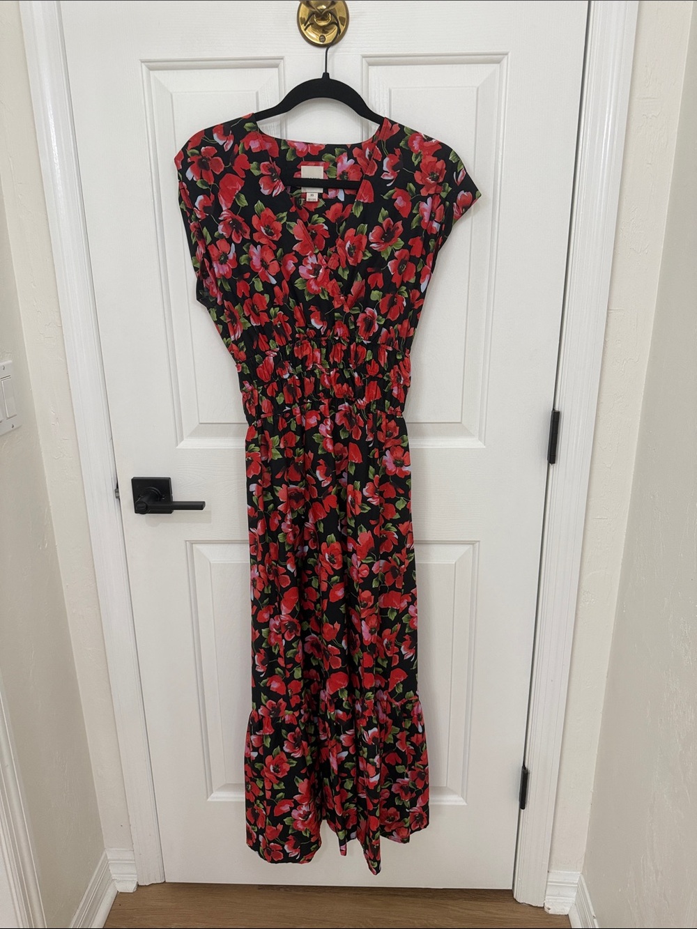 Maeve Floral Maxi Dress with Smocked Waist